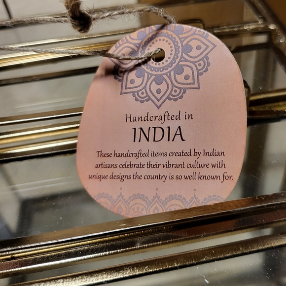 Cosmopolitan CosmoLiving by Cosmopolitan Gold Glass Drawer Storage - Picture 7 of 14